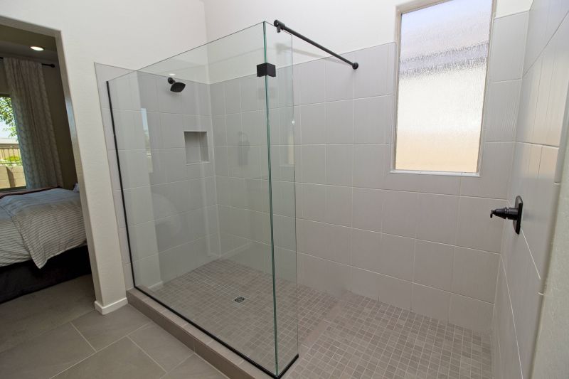 Large Format Tile Shower Floor