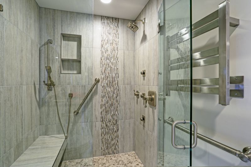 Open Concept Shower with Niche Storage