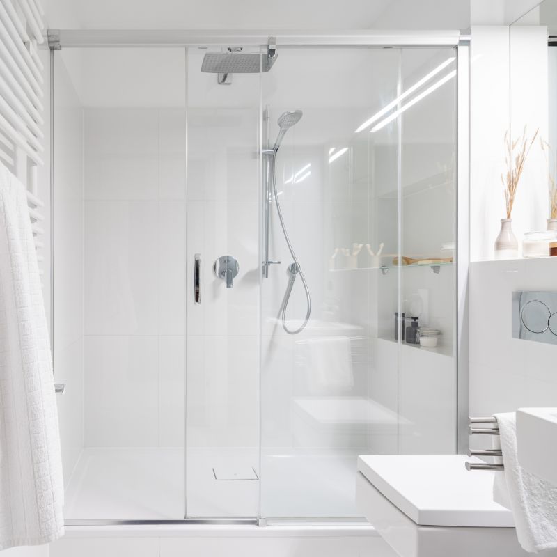 Spacious Shower Enclosure